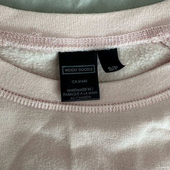 Wooly Doodle Blush Love Crew - Size Small - Picture 9 of 9